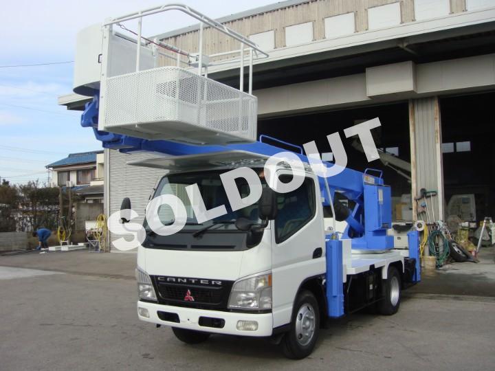 高所作業車 中古 17M タダノ AT-170TG バケット積載荷重200kg 三菱ふそう 平成16年