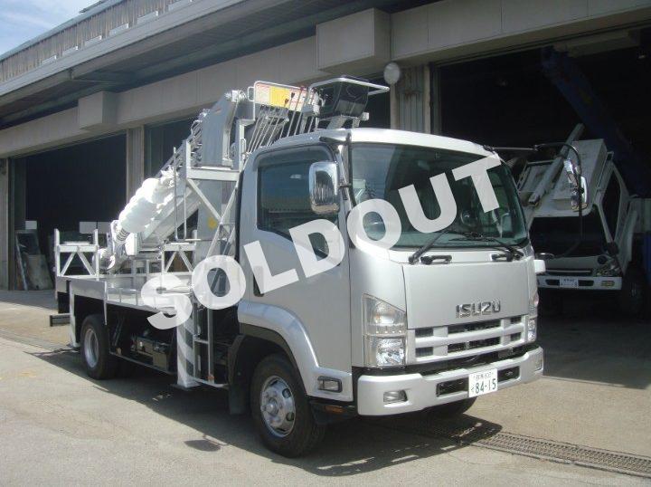 中古穴掘建柱車No232 タダノDT-720 穴掘り建柱車