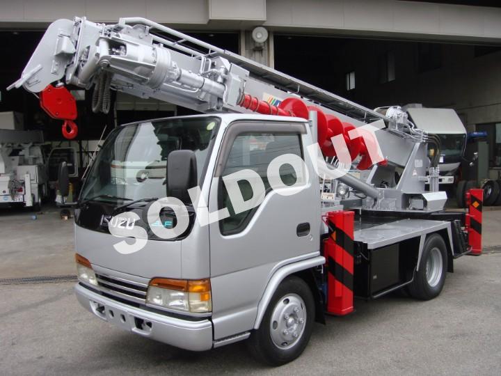 アイチコーポレーション 穴掘建柱車 中古 D50A いすゞ 平成11年 シルバー