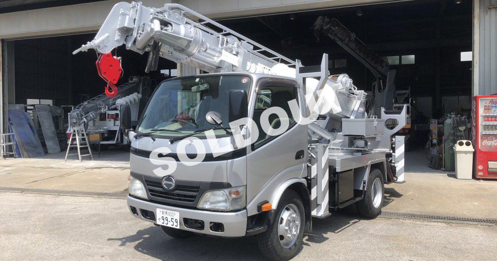 穴掘建柱車中古 No264 アイチコーポレーションD50A穴掘建柱車 H22日野デュトロ