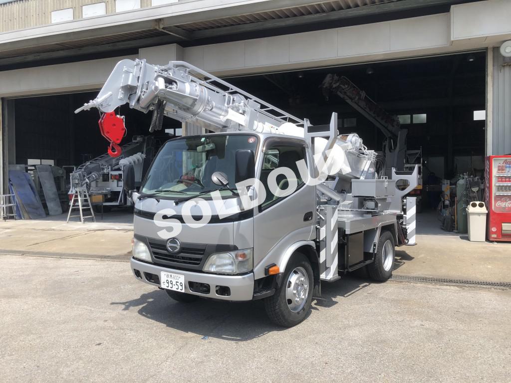 中古穴掘建柱車No264 アイチコーポレーションD50A穴掘建柱車 H22 日野デュトロ