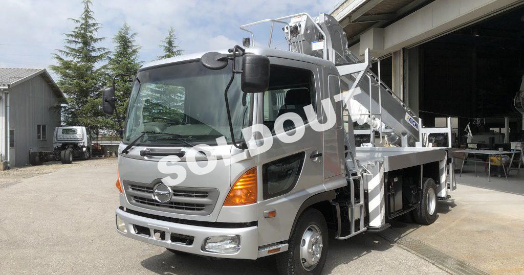 穴掘建柱車No266 アイチコーポレーションD70A穴掘建柱車 H17日野レンジャー