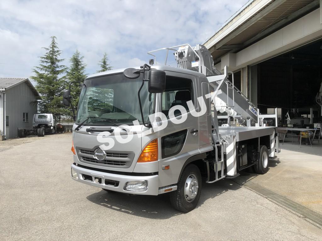 穴掘建柱車 中古 No266 アイチコーポ―ションD70A穴掘建柱車 H17日野レンジャー