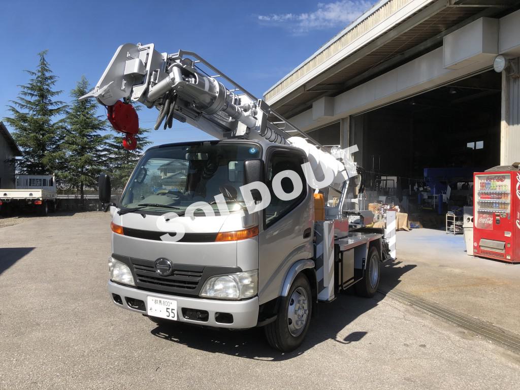 中古穴掘建柱車No269 アイチコーポレーションD50A穴掘建柱車 H21 日野デュトロ