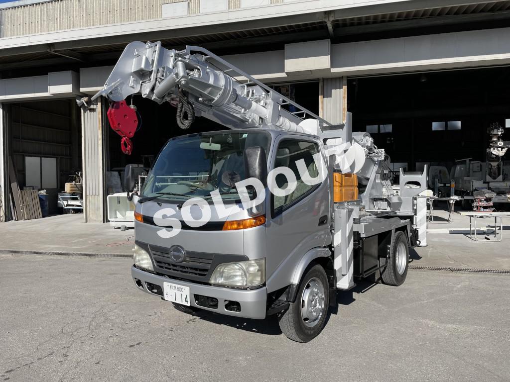 中古穴掘建柱車No274 アイチコーポレーションD50A穴掘建柱車 H19 日野デュトロ
