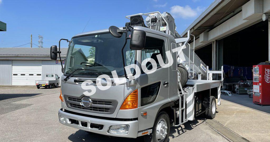 穴掘建柱車 中古 No286 アイチコーポ―ションD70A穴掘建柱車 H19日野レンジャー