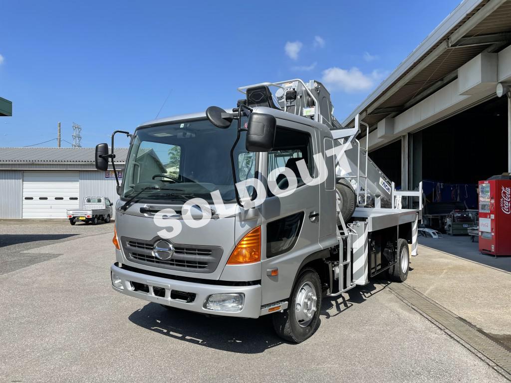 穴掘建柱車 中古 No286 アイチコーポ―ションD70A穴掘建柱車 H19日野レンジャー