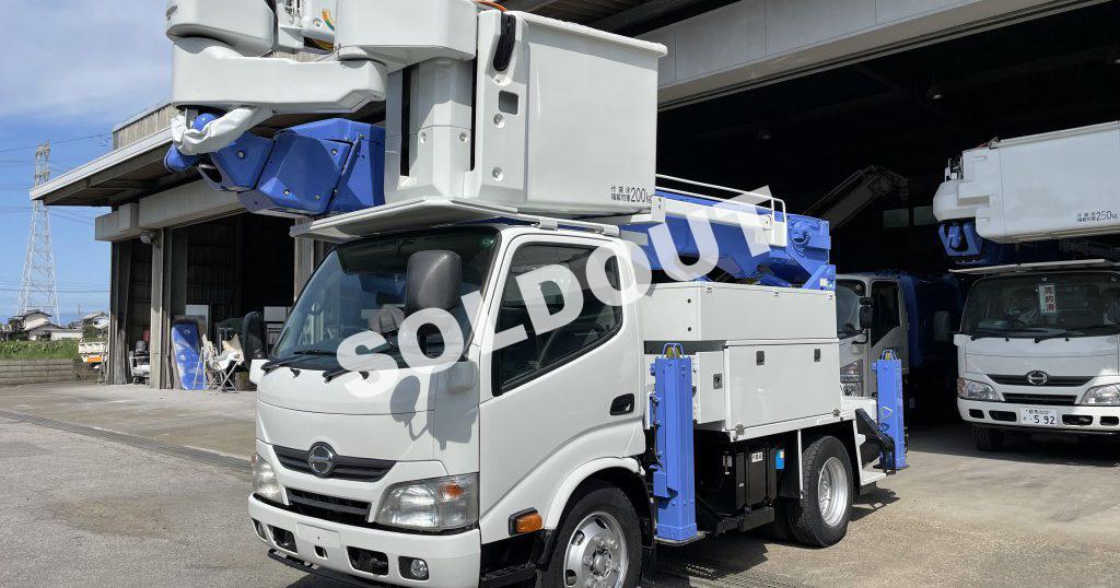 高所作業車中古No288 アイチコーポレーションSN15B電工仕様14.6m高所作業車 H24日野デュトロ サブエンジン付き!