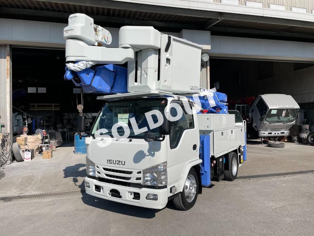 高所作業車 中古No293 アイチコーポレーションSN15B 電工仕様14.6m高所作業車 H30いすゞ 低走行!