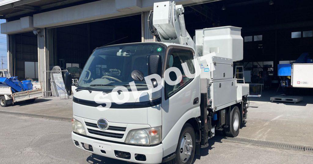 高所作業車中古No294 アイチコーポレーションSH10A 電工仕様9.9m高所作業車 サブエンジン付き! H21日野デュトロ