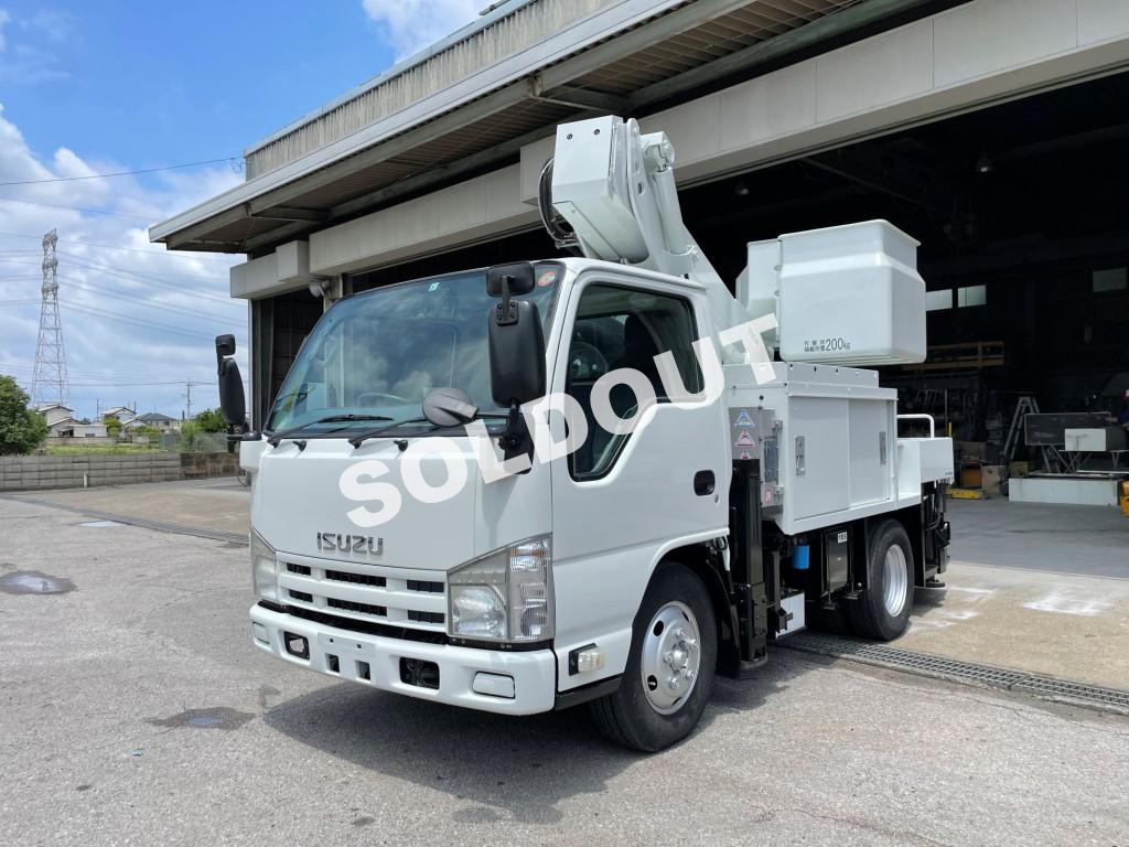 高所作業車 中古No303 アイチコーポレーション SH10A 電工仕様9.9m高所作業車 H24いすゞエルフ