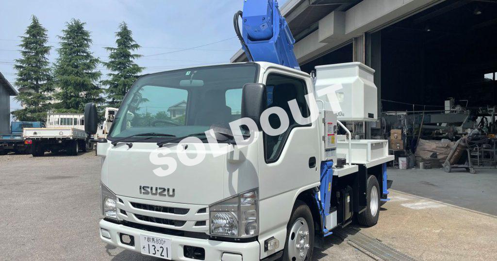 高所作業車 中古No304 タダノAT-121TG 12m高所作業車 H29いすゞエルフ 走行少!