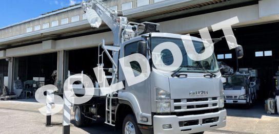 中古穴掘建柱車No307 アイチコーポレーションD70A穴掘建柱車 H25いすゞフォワード