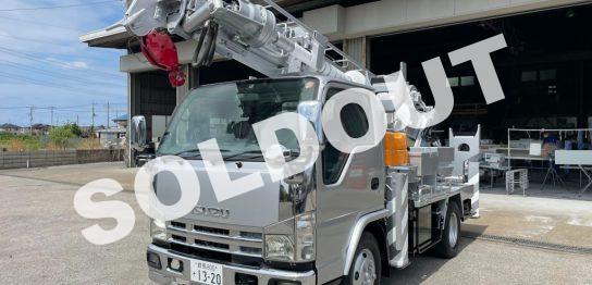 穴掘建柱車 中古No308 アイチコーポレーションD50A穴掘建柱車 H19いすゞエルフ 走行少!