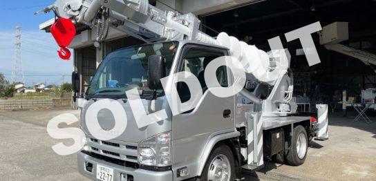 穴掘建柱車 中古No326 タダノDT-620穴掘建柱車 H26 いすゞエルフ 走行少!