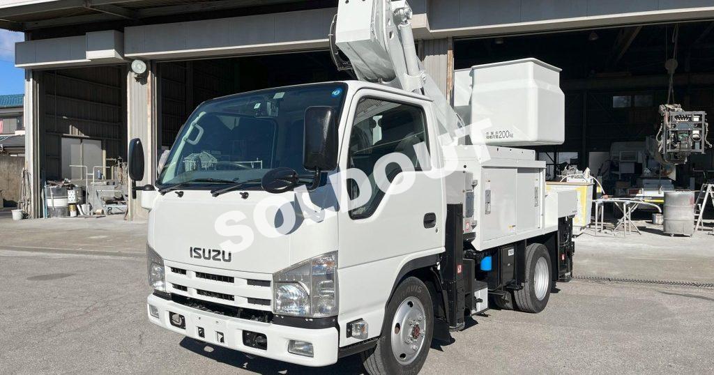 高所作業車 中古No329 アイチコーポレーションSH10A 電工仕様9.9m高所作業車 H23いすゞエルフ 4WD!