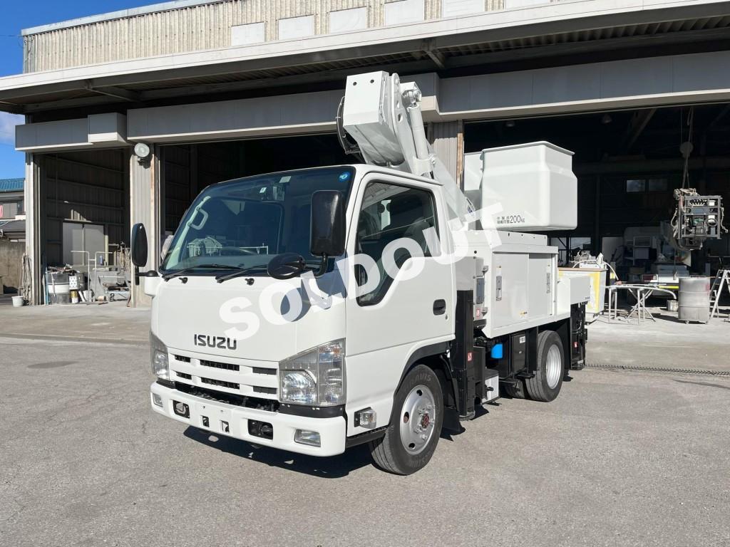 高所作業車 中古No329 アイチコーポレーションSH10A 電工仕様9.9m高所作業車 H23いすゞエルフ 4WD!