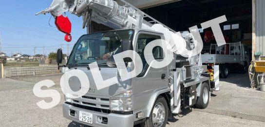 穴掘建柱車 中古No332 アイチコーポレーションD50A穴掘建柱車 H27いすゞエルフ