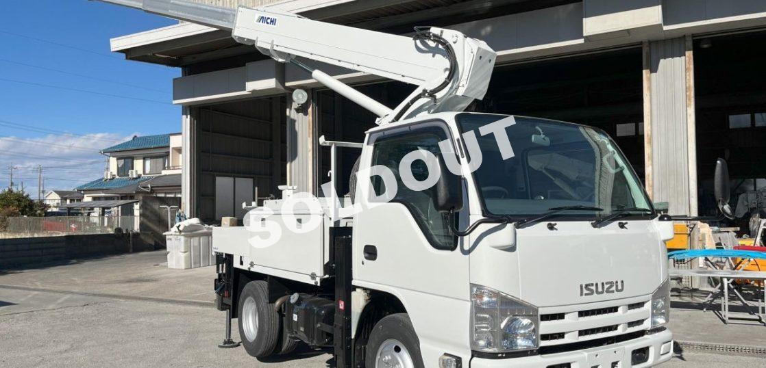 中古高所作業車No342 アイチコーポレーションSH11A 電工仕様11m高所作業車 H24いすゞエルフ 走行少!