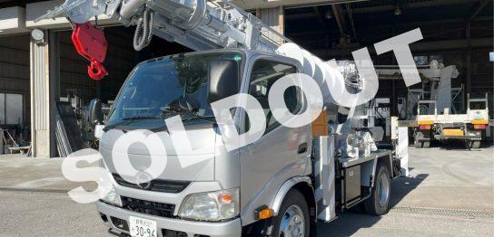 穴掘建柱車 中古No343 アイチコーポレーションD50A穴掘建柱車 H26 日野デュトロ 走行少!