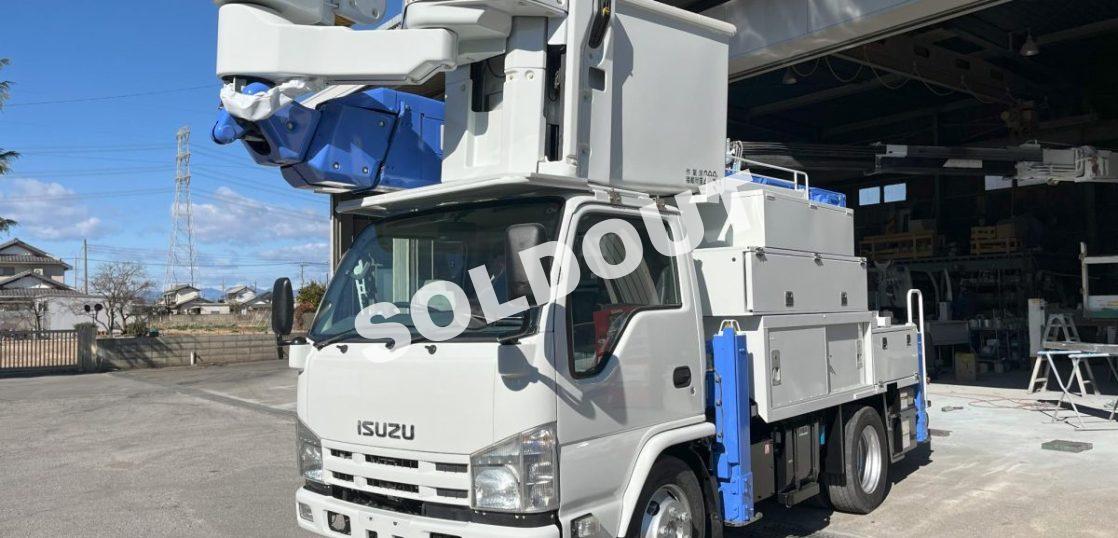 高所作業車 中古No344 アイチコーポレーションSN15B 電工仕様14.6m高所作業車　H23いすゞエルフ