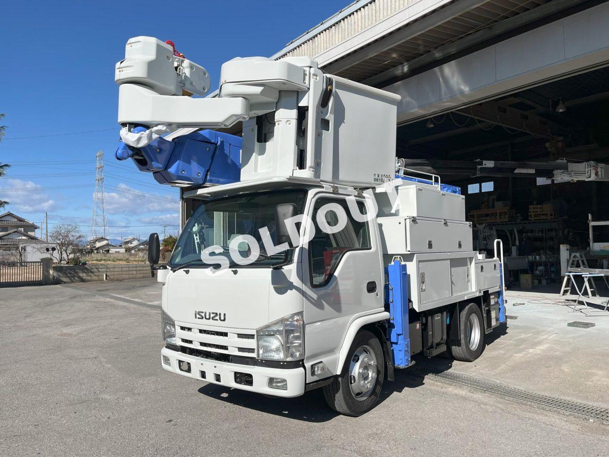 高所作業車 中古No344 アイチコーポレーションSN15B 電工仕様14.6m高所作業車 H23いすゞエルフ
