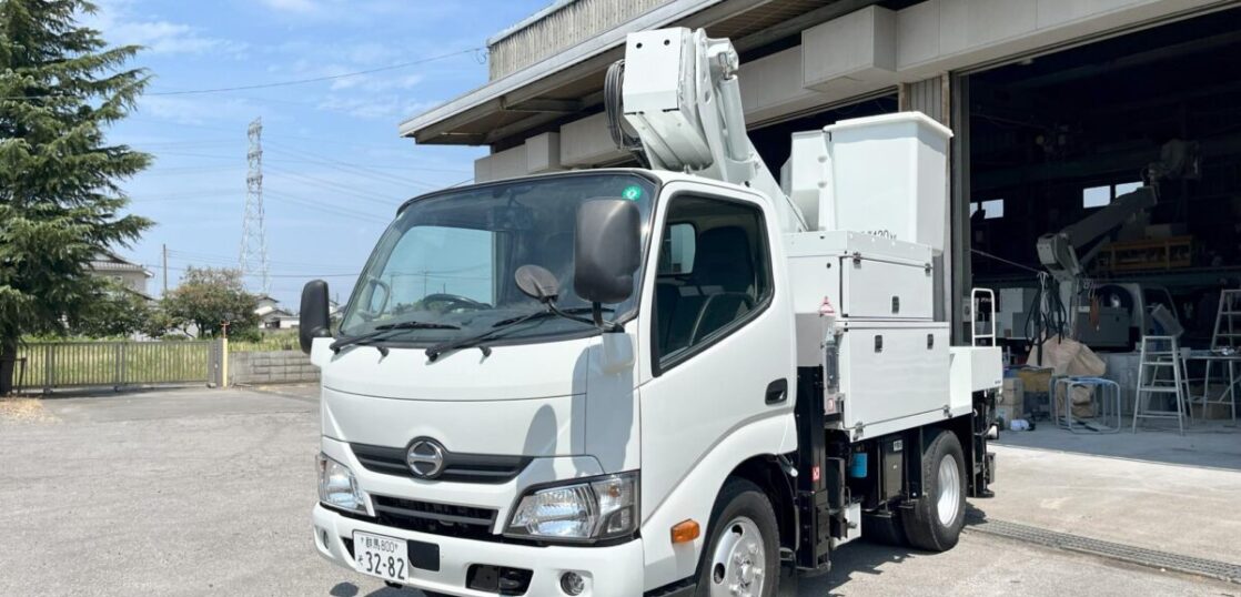 高所作業車 中古No347　アイチコーポレーションSH11A　電工仕様11m高所作業車 H28日野デュトロ　サブエンジン付！