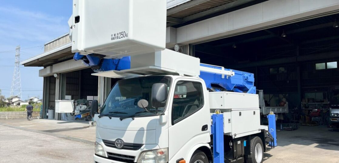 高所作業車 中古No348 アイチコーポレーションSH15B 電工仕様14.6m高所作業車　H24トヨタ　サブエンジン付き！