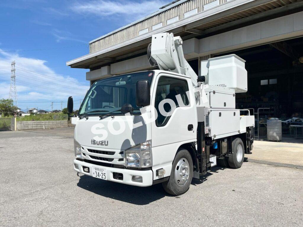 高所作業車 中古No349 アイチコーポレーションSH11A 電工仕様11m高所作業車 H28いすゞエルフ 走行少!
