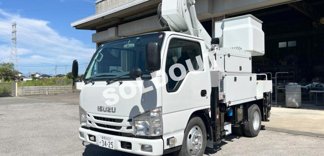 高所作業車 中古No349 アイチコーポレーションSH11A 電工仕様11m高所作業車 H28いすゞエルフ 走行少!