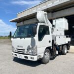 高所作業車 中古No349　アイチコーポレーションSH11A　電工仕様11m高所作業車 H28いすゞエルフ 走行少！