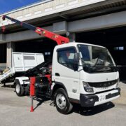 クレーン付ローダーダンプNo58 ユニック4段クレーン付新明和ワイドローダーダンプ　新車新品架装！