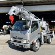 穴掘建柱車 中古No353　アイチコーポレーションD50A穴掘建柱車　H25 日野デュトロ 走行少！