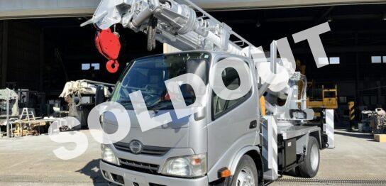 穴掘建柱車 中古No353 アイチコーポレーションD50A穴掘建柱車 H25 日野デュトロ 走行少!