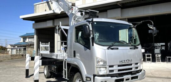 穴掘建柱車 中古No355 アイチコーポレーションD70A穴掘建柱車 H19いすゞフォワード