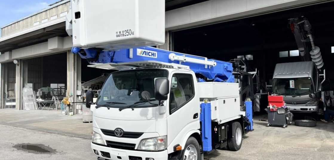 高所作業車 中古No356 アイチコーポレーションSH15B 電工仕様14.6m高所作業車　H24トヨタ　サブエンジン付き！