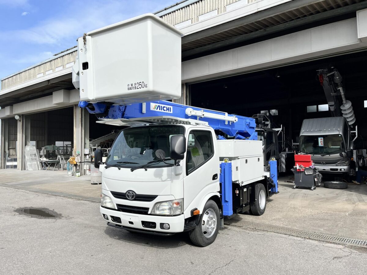 高所作業車 中古No356 アイチコーポレーションSH15B 電工仕様14.6m高所作業車　H24トヨタ　サブエンジン付き！