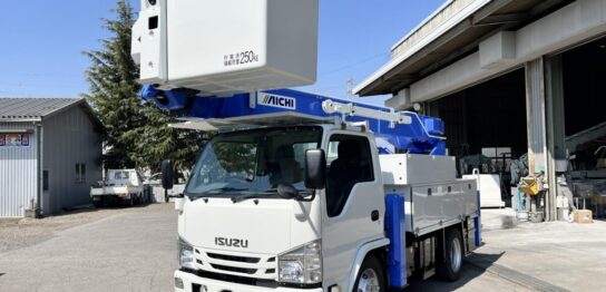 高所作業車 中古No358 アイチコーポレーションSH15B 電工仕様14.6m高所作業車　H28 いすゞエルフ
