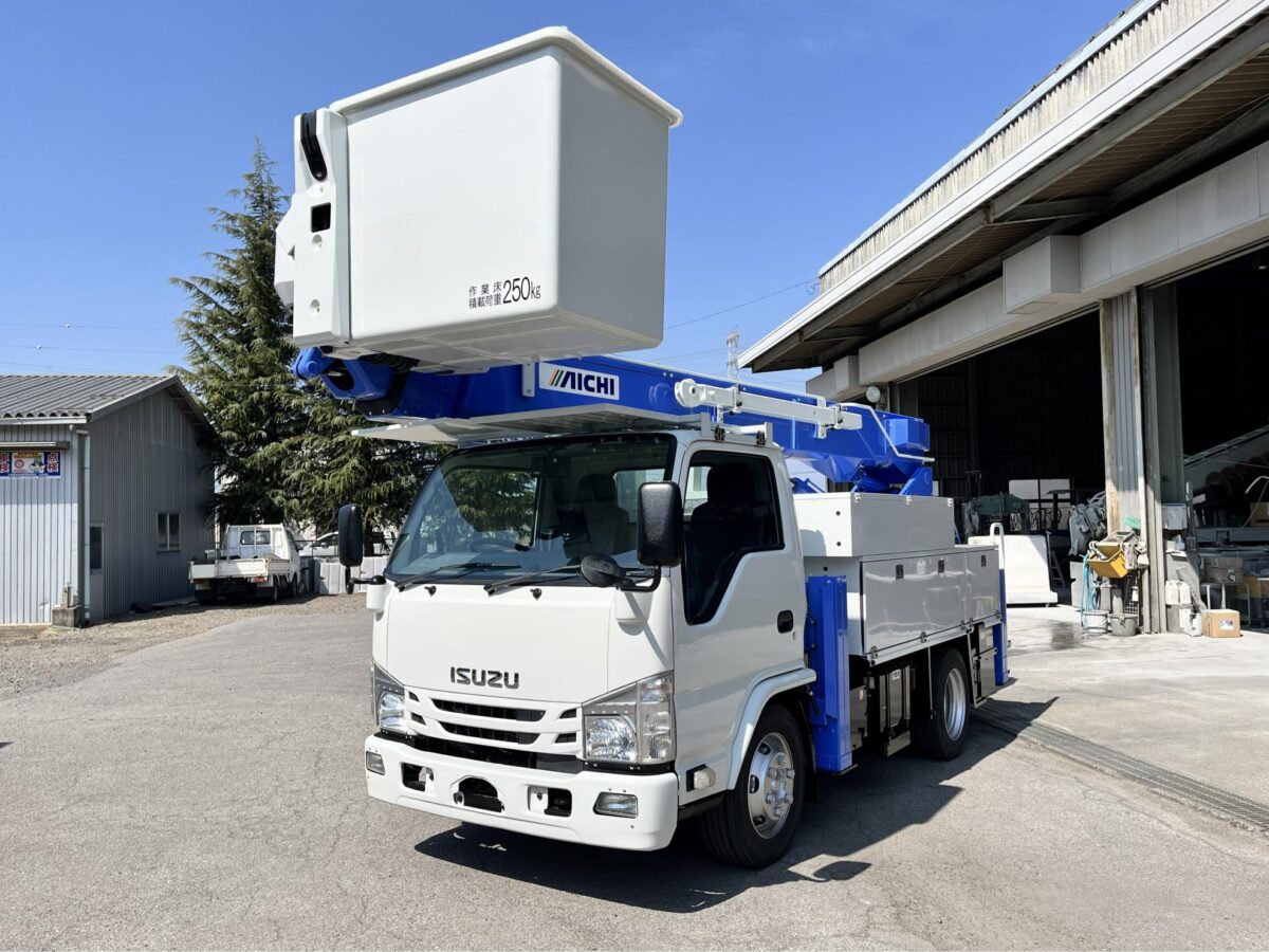 高所作業車 中古No358 アイチコーポレーションSH15B 電工仕様14.6m高所作業車　H28 いすゞエルフ